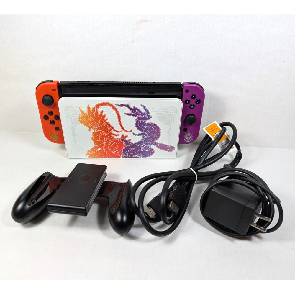 Nintendo Switch OLED HEG-001 Pokemon Scarlet & Violet Edition w/ Digital Games